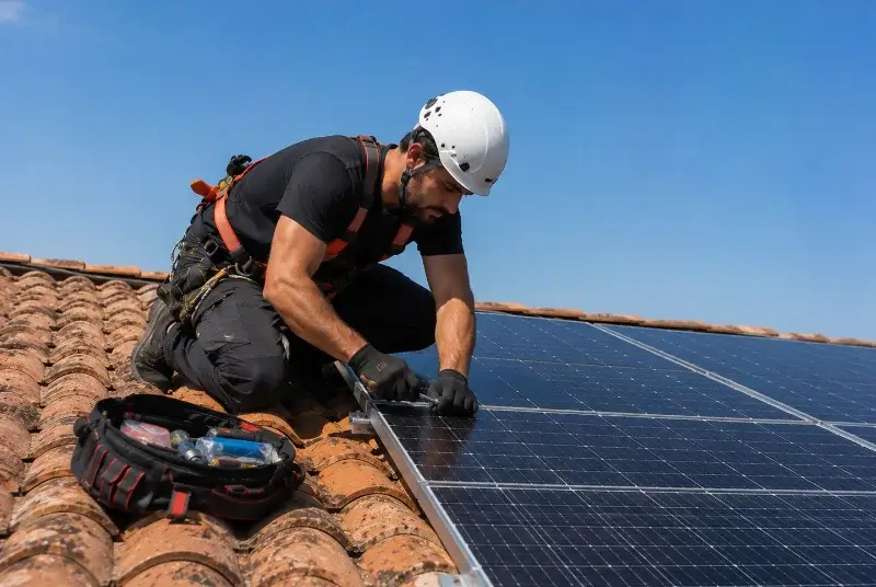 Maintenance et monitoring de panneaux solaires à Octon